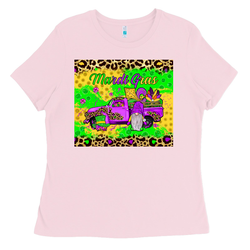 Mardi Gras Gnome Truck Ladies Tee by JahusDesignShop | Teevron