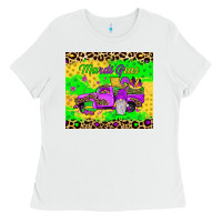White mardi gras gnome truck Ladies Tee - JahusDesignShop