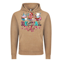 Vintage Coffee dental life with cupcakes Vintage Hoodie - AdoDesignShop