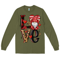 Army Green love gnome Long Sleeve Tee - MaliasSmallBusiness