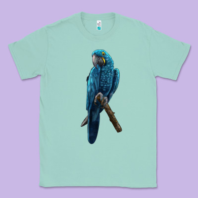 Hyacinth Macaw Classic Tee Designed By Lillyallendesigns