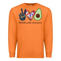 Carrot PEACE LOVE AVOCADOS Premium Sweatshirt - Bettercallsaul