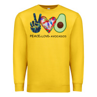 Lemon PEACE LOVE AVOCADOS Premium Sweatshirt - Bettercallsaul