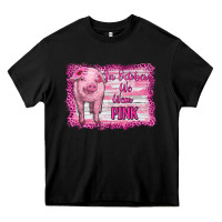 Black in october we wear pink pig Heavy Core Tee - RanaPortraitStore