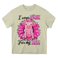Mossy i wear pink for my mom pig Heavy Core Tee - RanaPortraitStore