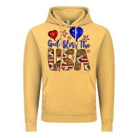 Vintage Mustard god bless the usa Vintage Hoodie - Artiststas