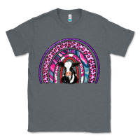 Charcoal Heather rainbow cow Classic Tee - AdoDesignShop