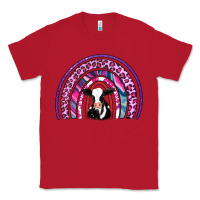 Red rainbow cow Classic Tee - AdoDesignShop