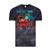 Cloud Black coffee and donuts Vintage Tee - AdoDesignShop