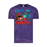 Cloud Purple coffee and donuts Vintage Tee - AdoDesignShop