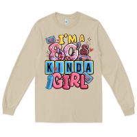 Mushroom i'm a 80's kinda girl Long Sleeve Tee - MaliasSmallBusiness