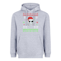 Heather Grey alien ugly christmas Heavyweight Hoodie - Bettercallsaul
