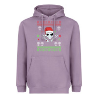 Lavender alien ugly christmas Heavyweight Hoodie - Bettercallsaul