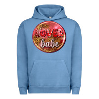 Pigment Pebble Blue lover babe olivia Urban Hoodie - OliviaCreatesArt