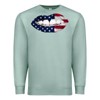 Seafoam Lips American Flag Premium Sweatshirt - Bettercallsaul