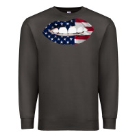 Smoke Lips American Flag Premium Sweatshirt - Bettercallsaul