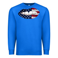True Royal Lips American Flag Premium Sweatshirt - Bettercallsaul