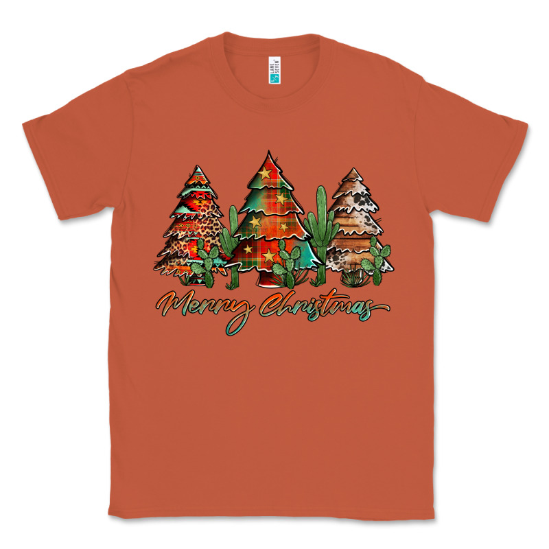 Western Christmas Trees Merry Christmas Classic Tee by Jasminsmagicworld | Teevron