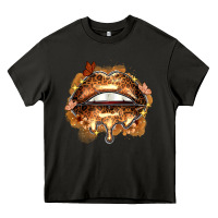Asphalt melanin lips Heavy Core Tee - Zillion Design Studio