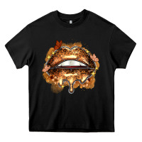 Black melanin lips Heavy Core Tee - Zillion Design Studio