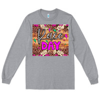 Heather Grey race day Long Sleeve Tee - JahusDesignShop