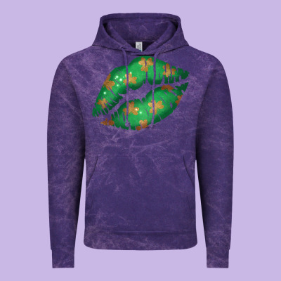 St. Patrick's Day Lip Vintage Hoodie Designed By Jasminsmagicworld