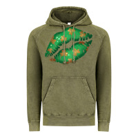 Vintage Olive St. Patrick's Day Lip Vintage Hoodie - Jasminsmagicworld