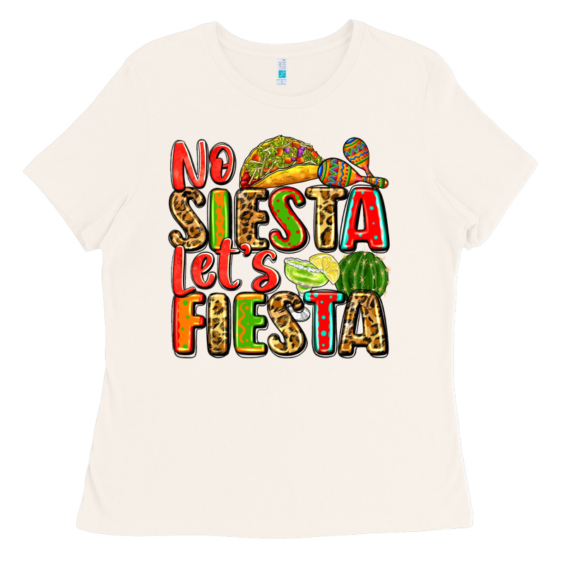 No Siesta Let's Fiesta Ladies Tee by Zillion Design Studio | Teevron