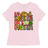 Bubblegum Pink no siesta let's fiesta Ladies Tee - Zillion Design Studio