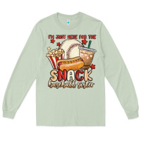 Matcha i'm just here for the snack baseball sister Long Sleeve Tee - MaliasSmallBusiness