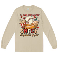Mushroom i'm just here for the snack baseball sister Long Sleeve Tee - MaliasSmallBusiness