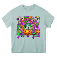 Arona Trick or Treat Halloween Rainbow Heavy Core Tee - texasbilliewilder