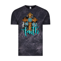 Cloud Black faith western turquoise Vintage Tee - AdoDesignShop