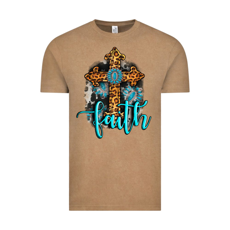 Faith Western Turquoise Vintage Tee by AdoDesignShop | Teevron