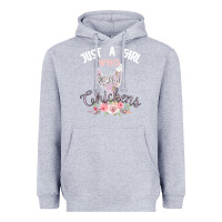 Heather Grey Just a girl who loves chickens Heavyweight Hoodie - Bettercallsaul