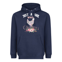 Navy Just a girl who loves chickens Heavyweight Hoodie - Bettercallsaul