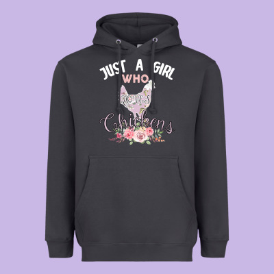 Just A Girl Who Loves Chickens Heavyweight Hoodie Designed By Bettercallsaul