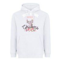 White Just a girl who loves chickens Heavyweight Hoodie - Bettercallsaul