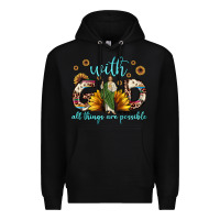 Black with god all things are possible matthew 19 26 Premium Hoodie - JahusDesignShop