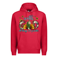 Cardinal with god all things are possible matthew 19 26 Premium Hoodie - JahusDesignShop