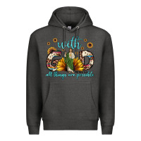 Charcoal Heather with god all things are possible matthew 19 26 Premium Hoodie - JahusDesignShop