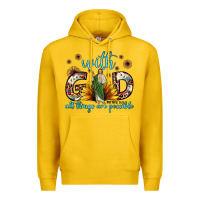 Lemon with god all things are possible matthew 19 26 Premium Hoodie - JahusDesignShop