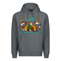 Rock with god all things are possible matthew 19 26 Premium Hoodie - JahusDesignShop