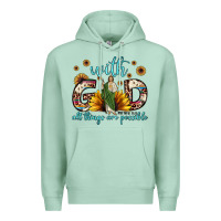 Seafoam with god all things are possible matthew 19 26 Premium Hoodie - JahusDesignShop