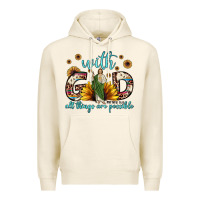 Tofu with god all things are possible matthew 19 26 Premium Hoodie - JahusDesignShop