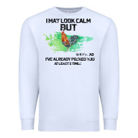 White rooster Premium Sweatshirt - Bettercallsaul