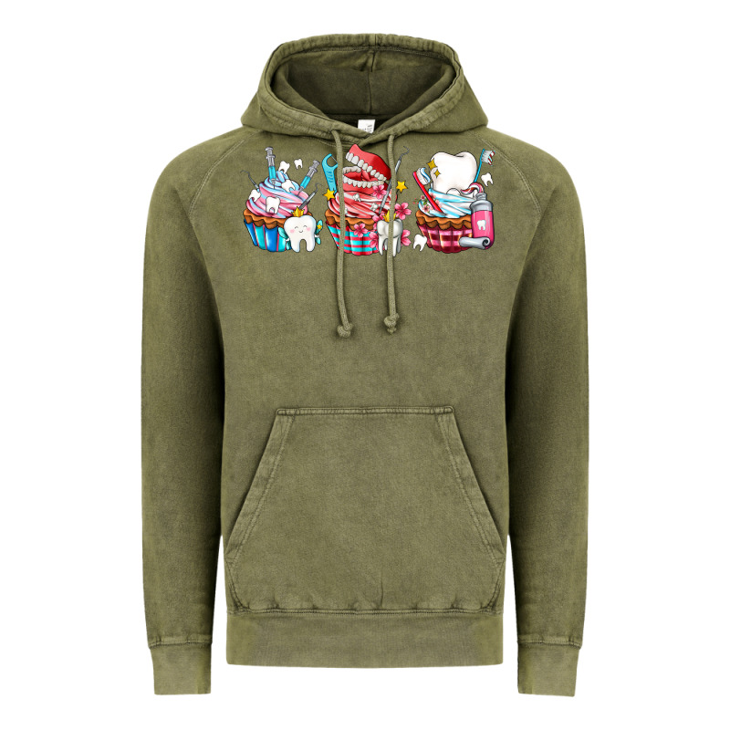 Dental Cupcakes Vintage Hoodie by AdoDesignShop | Teevron