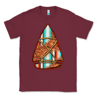 Burgundy turquoise serape tooled leather arrowhead Classic Tee - Jasminsmagicworld