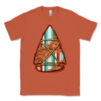 Copper turquoise serape tooled leather arrowhead Classic Tee - Jasminsmagicworld