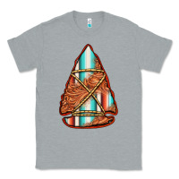 Heather Grey turquoise serape tooled leather arrowhead Classic Tee - Jasminsmagicworld